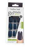Kadın Düz Mat Lacivert Renk Natural Küt Boy 12li Takma Tırnak EB792