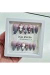 Kadın Karışık Desen 3 Boyutlu 12 li Takma Tırnak Seti BE87