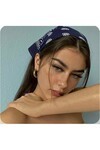 Lacivert Unisex Desenli Bandana Cd136