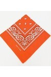 Turuncu Unisex Desenli Bandana Cd136
