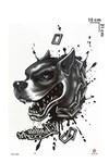 Unisex 3d Boyutlu Doberman Geçici Dövme CD625
