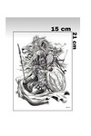 Unisex Antik Roma Savaşçı ve Hero Aslan Geçici Dövme CD546