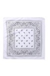 Unisex Beyaz Desenli Bandana Cd136