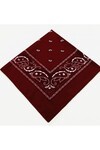 Unisex Bordo Desenli Bandana Cd136