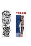 Unisex Gotik ve Karışık Desen Tam Kol Büyük Geçici Dövme EB928