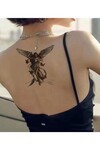 Unisex Kanatlı Kız ve Kelebek Desen Geçici Dövme EB844