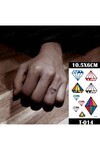 Unisex Karışık Desen Su Geçirmez Geçici Dövme EB919