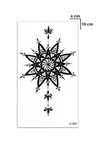 Unisex Mandala Göğüs Altı Geçici Dövme EB741