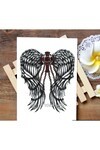 Unisex Melek Kanadı ve Zincir Desen Geçici Dövme EB700