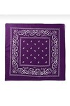 Unisex Mor Desenli Bandana Cd136