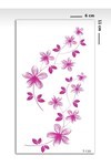 Unisex Renkli Çiçek Desen Geçici Dövme CD592